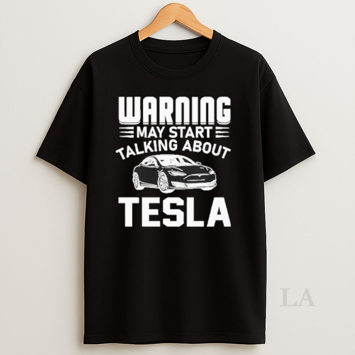 Original Warning May Start Talking About Tesla Shirt