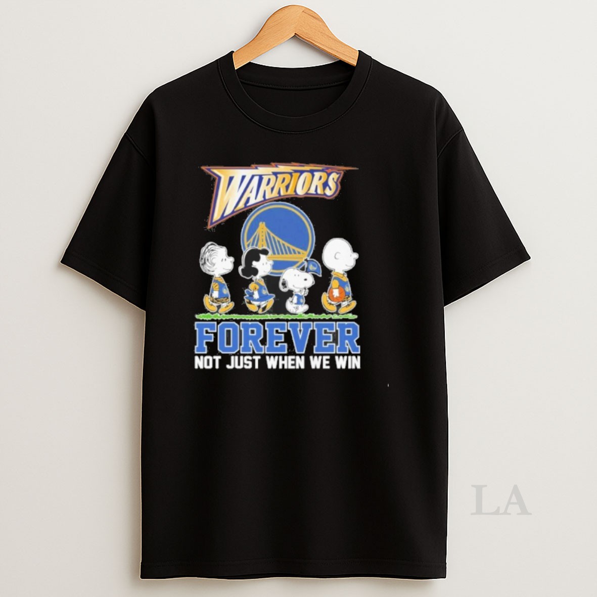 Original Warriors Peanuts Abbey Road Forever Not Just When We Win Shirt
