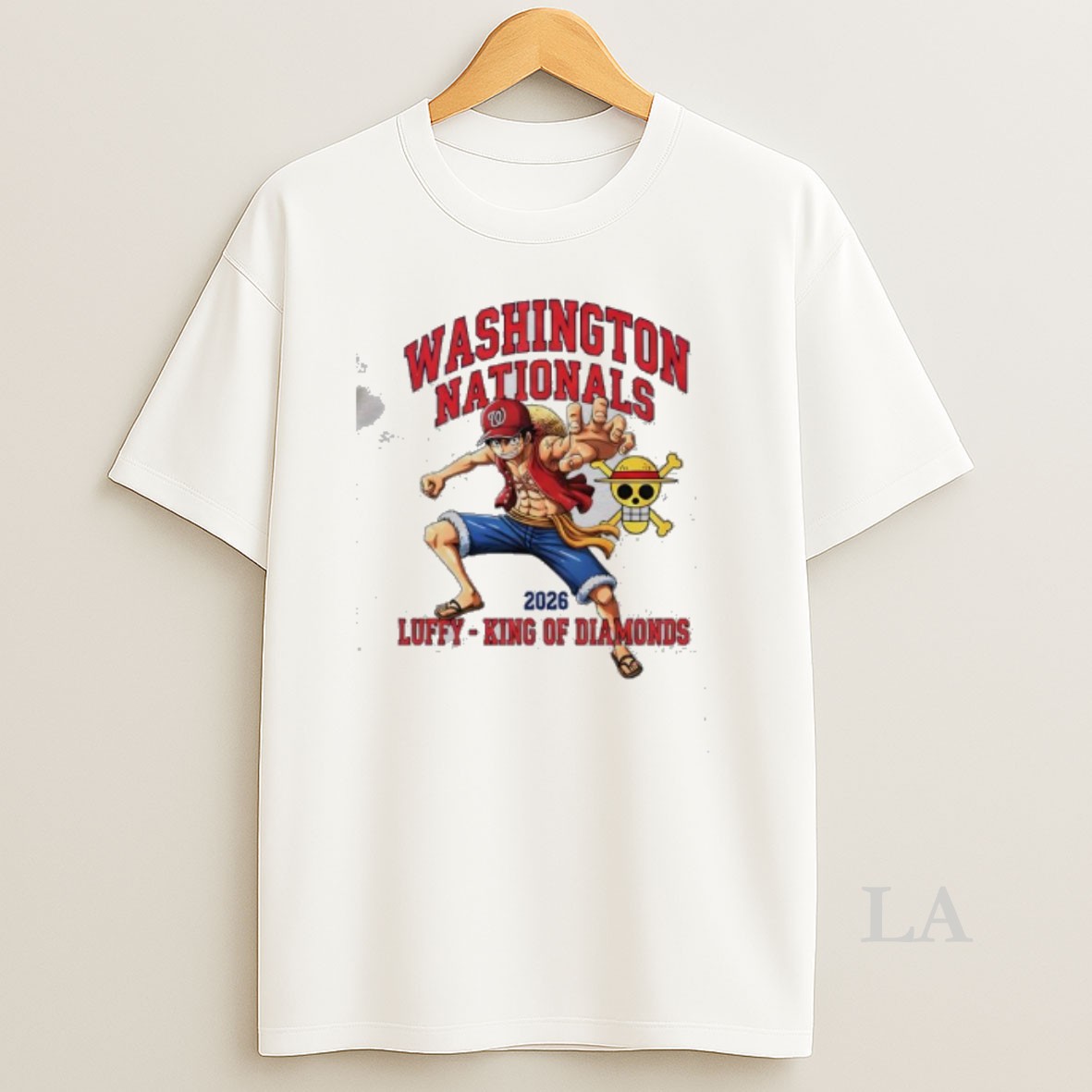 Original Washington Nationals One Piece 2026 Luffy King Of Diamonds Shirt