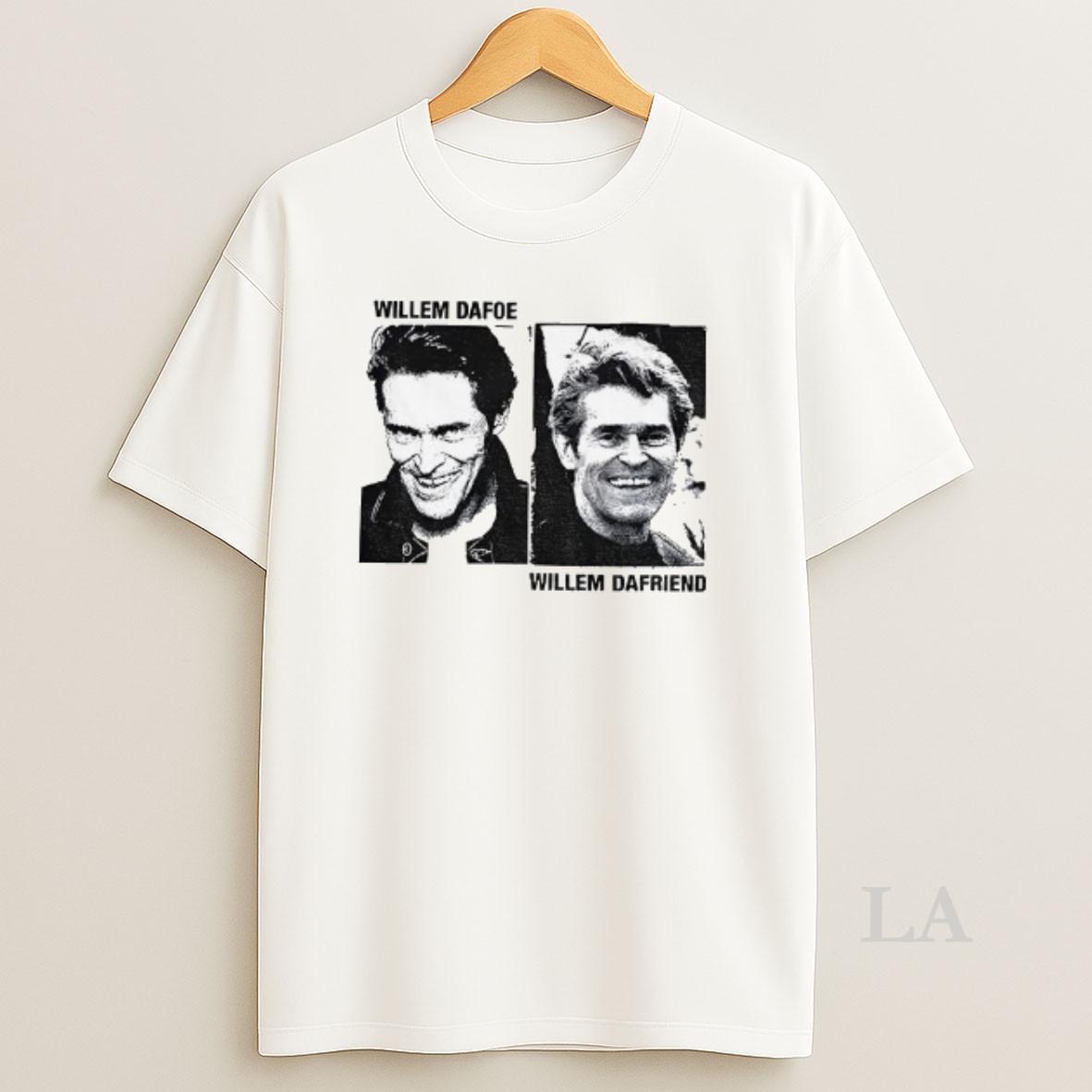 Original Willem Dafoe And Willem Dafriend Photo Vintage Shirt