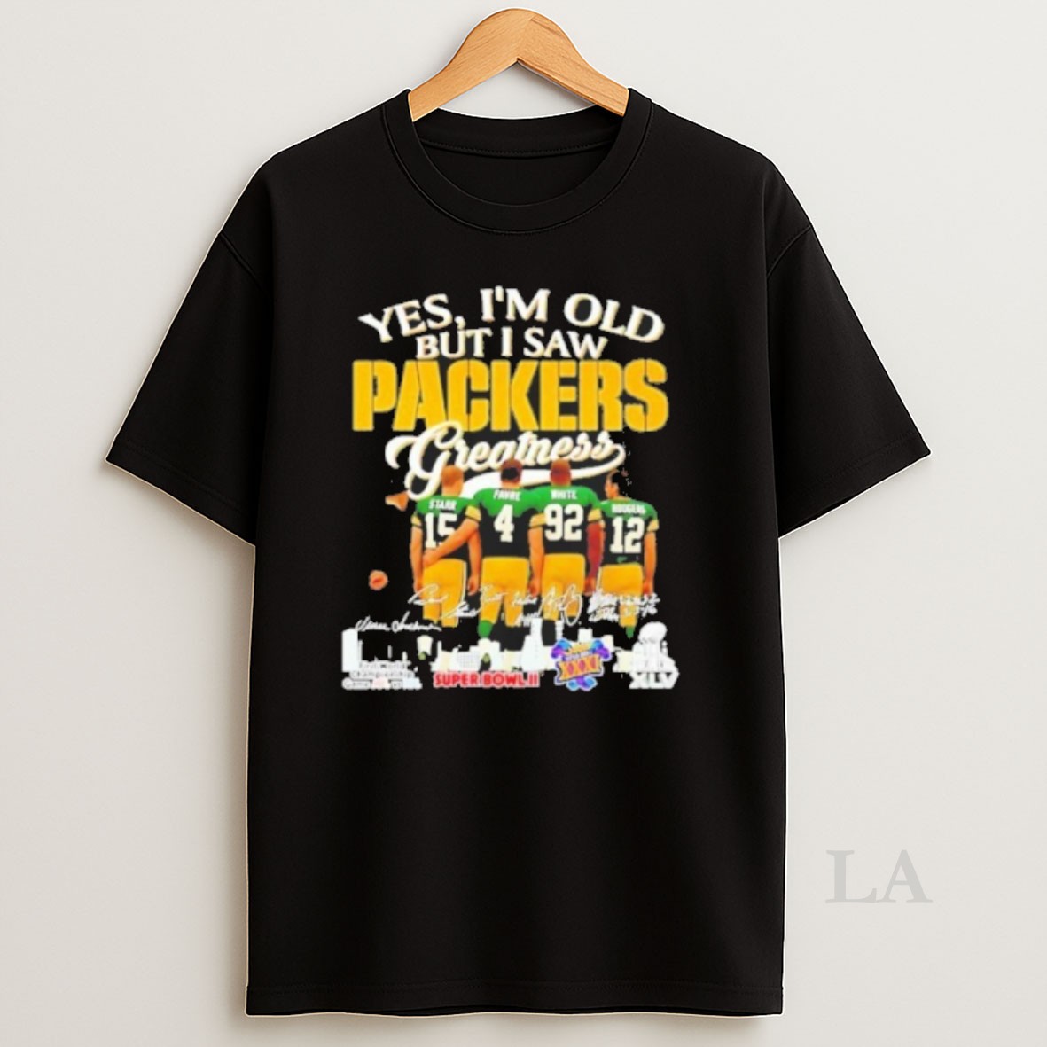 Original Yes Im Old But I Saw Green Bay Packers Greatness Signature Shirt