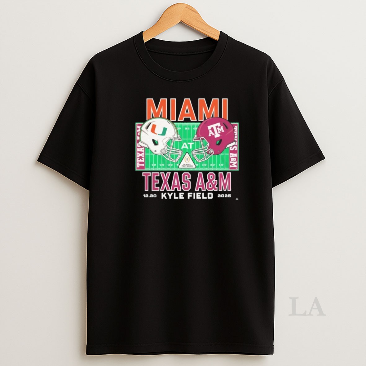 Original Miami Vs Texas Am 2025 College Football Playoff On December 20 2025 At Kyle Field Shirt