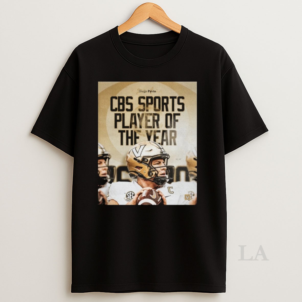 Original Vanderbilt Commodores Diego Pavia 2025 Cbs Sports Player Of The Year Shirt