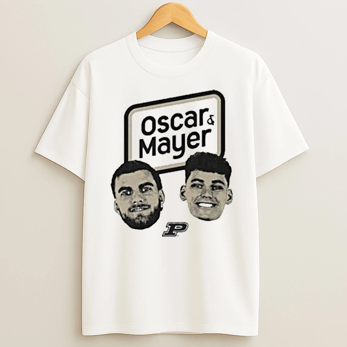 Oscar Cluff And Omer Mayer Purdue Boilermakers Heads Faces Shirts