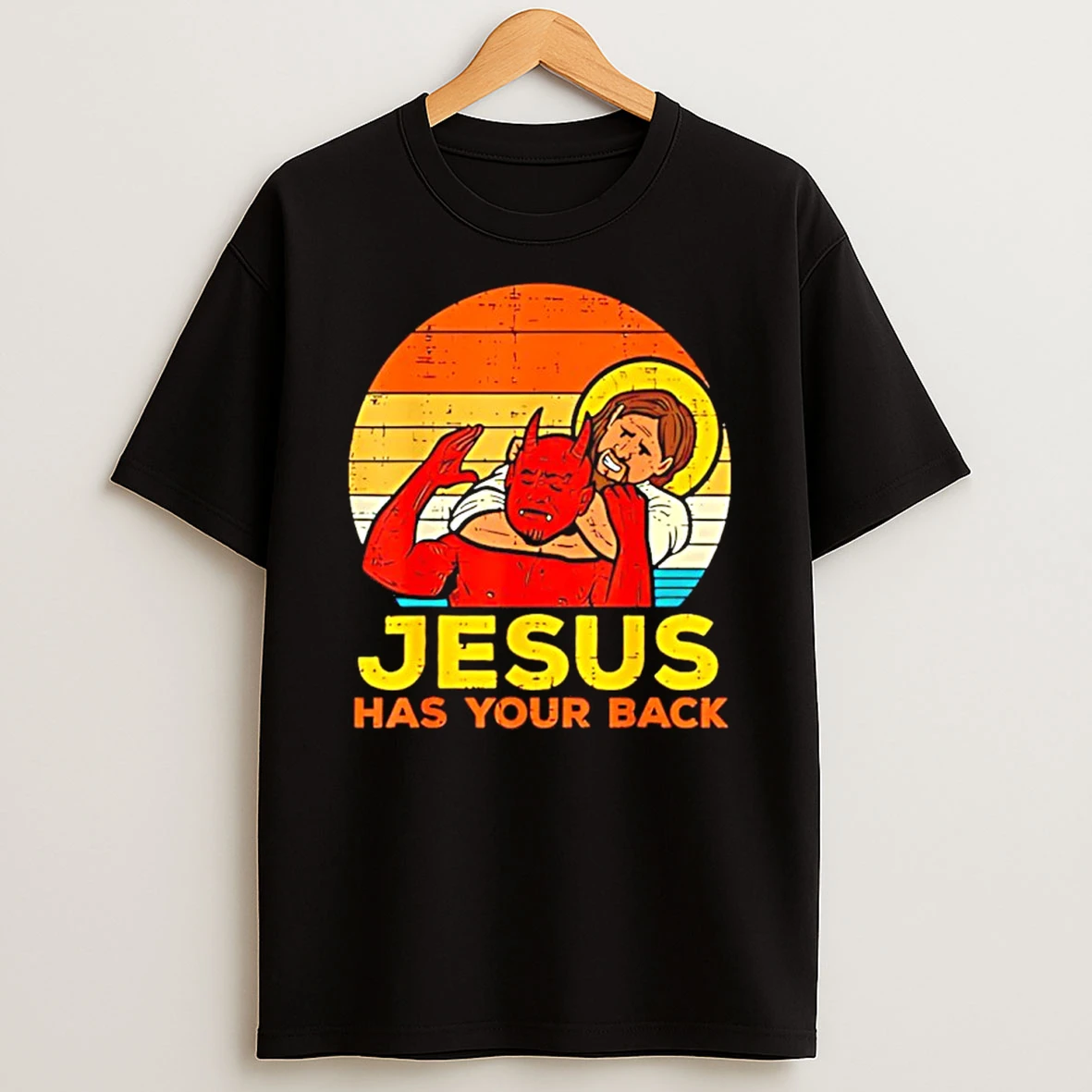 Otis Wrestler Jesus Has Your Back Jiu Jitsu Christian Vintage Shirts