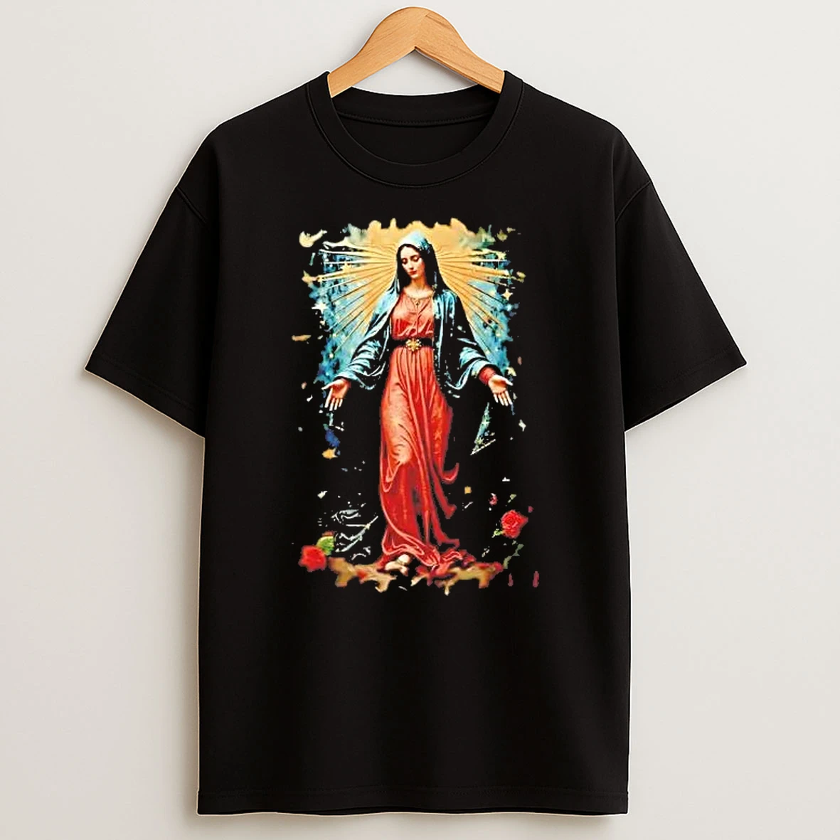 Our Lady Of Guadalupe Rose Shirts