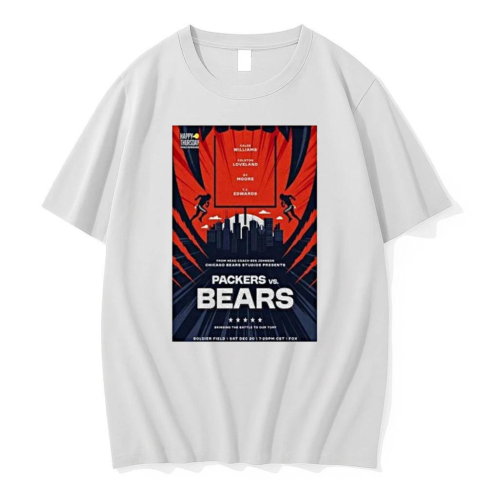 Packers Vs Bears Dec 20 2025 Soldier Field Shirts