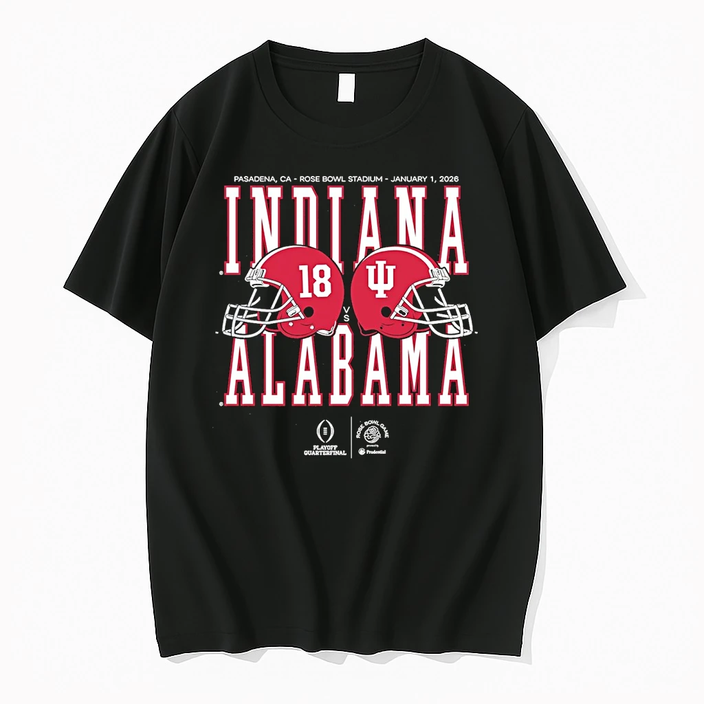 Pasadena Ca Rose Bowl Stadium January 1 2016 Alabama Crimson Tide Vs Indiana Hoosiers Football Helmet Rose Bowl Game Shirts