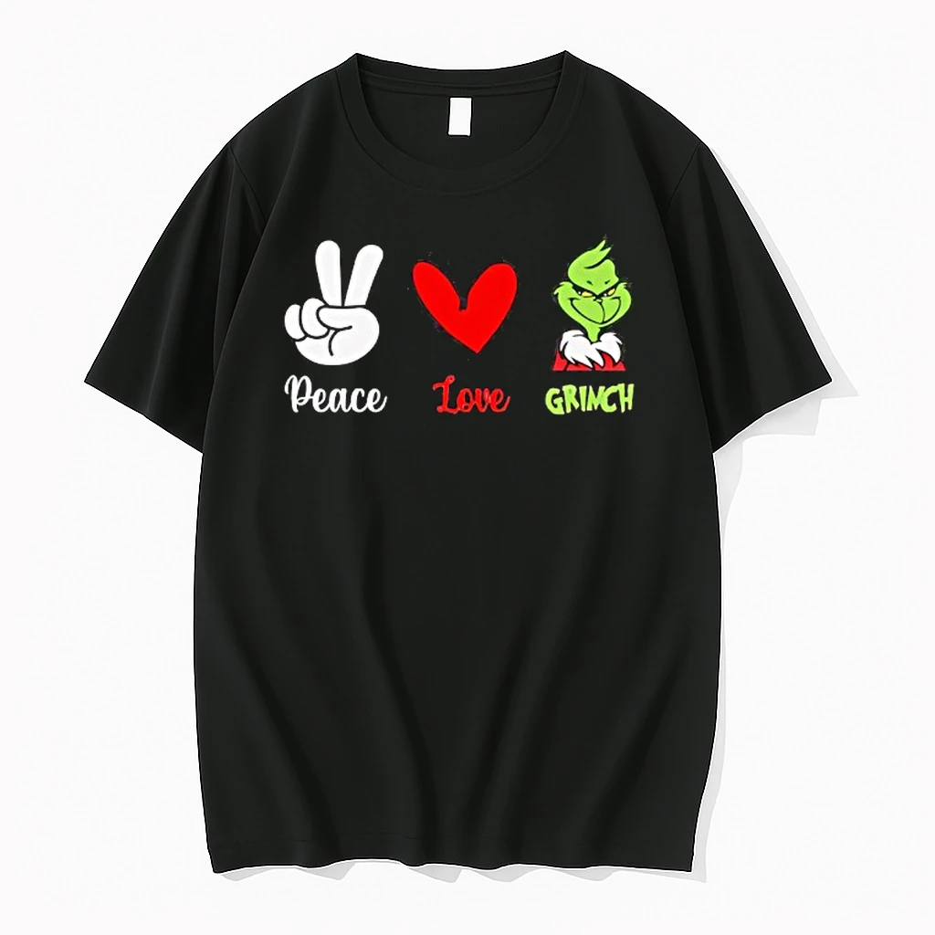 Peace Love Grinch Festive Holiday Shirts