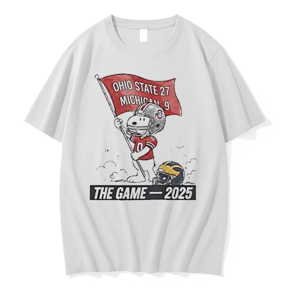 Peanuts Snoopy Ohio State Buckeyes The Game 27 9 Score Shirts