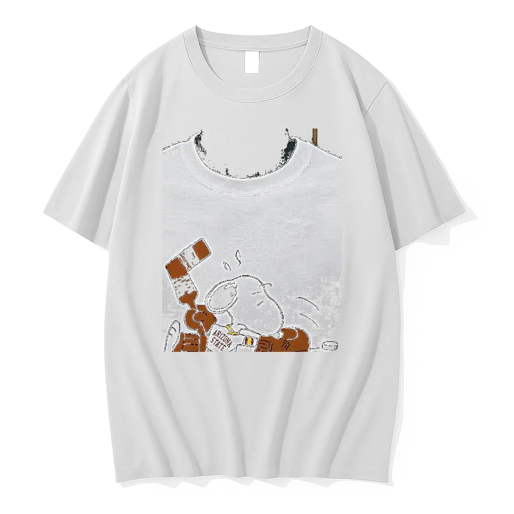 Peanuts X Arizona State Snoopy Goalie Cute Cartoon Shirts