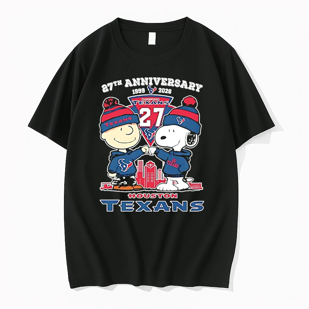 Peanuts X Houston Texans 1999 2026 27th Anniversary Shirts