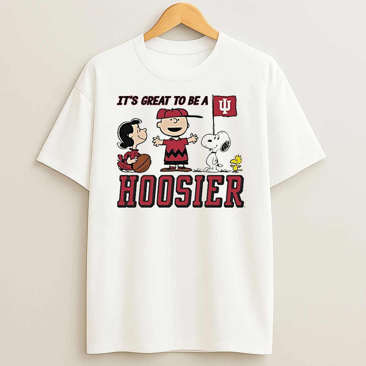 Peanuts X Indiana Hoosier Its Great To Be A Hoosier Shirts