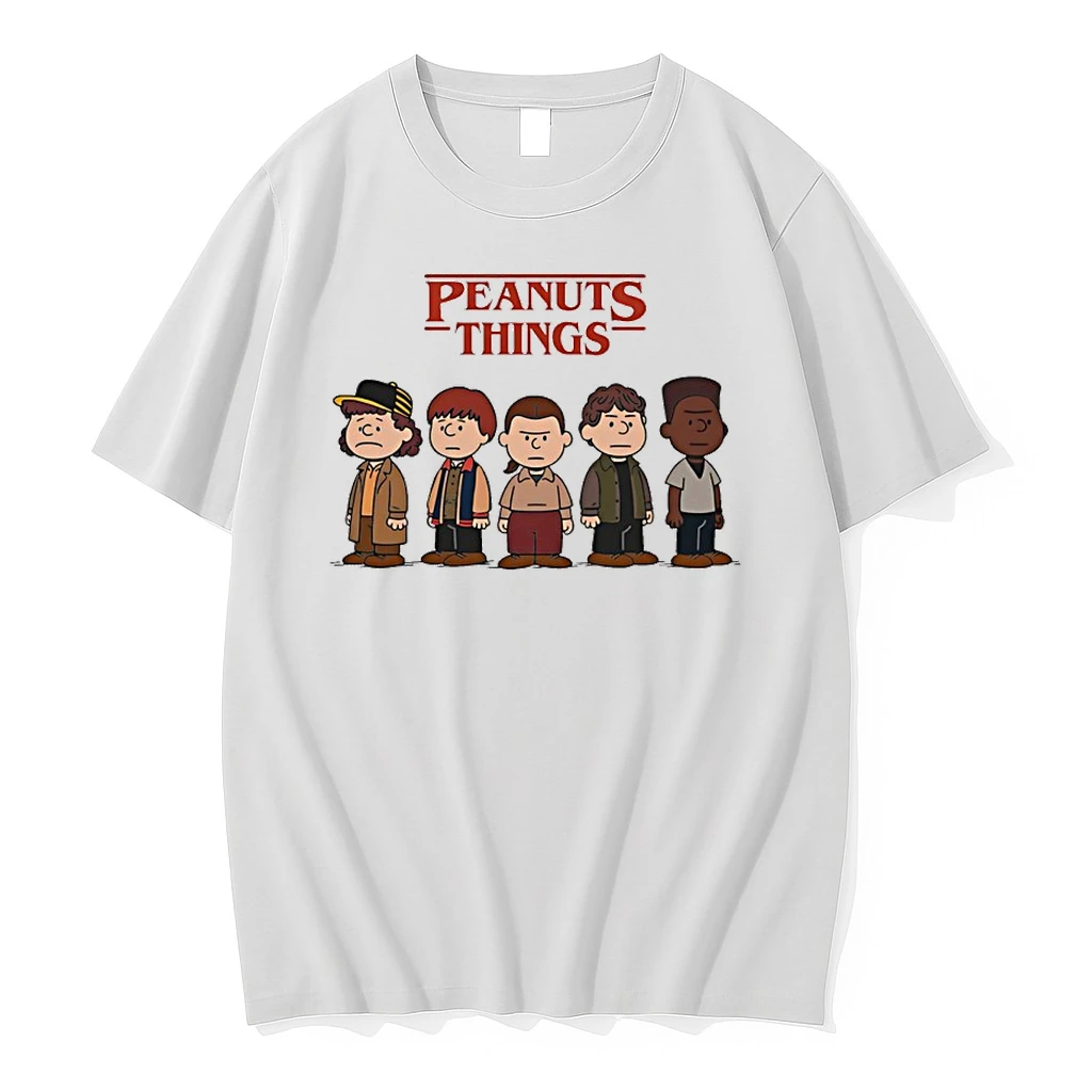 Peanuts X Stranger Things Cartoon Shirts
