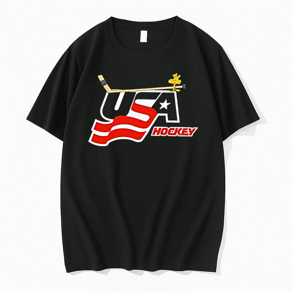 Peanuts X Usa Hockey Woodstock Logo Shirts