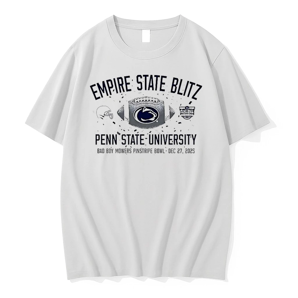 Penn State 2025 Pinstripe Bowl Champions Empire State Blitz Shirts