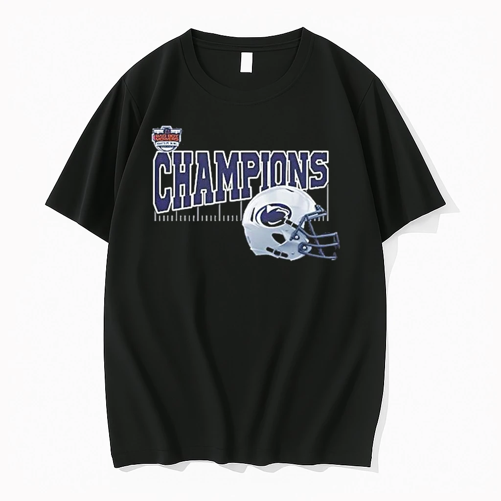 Penn State Nittany Lions 2025 Bad Boy Mowers Pinstripe Bowl Champions Helmet Shirts