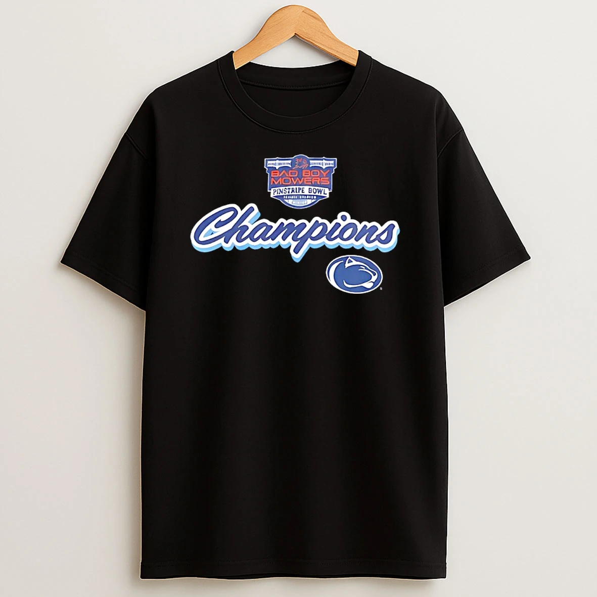 Penn State Nittany Lions 2025 Pinstripe Bowl Champions Shirts