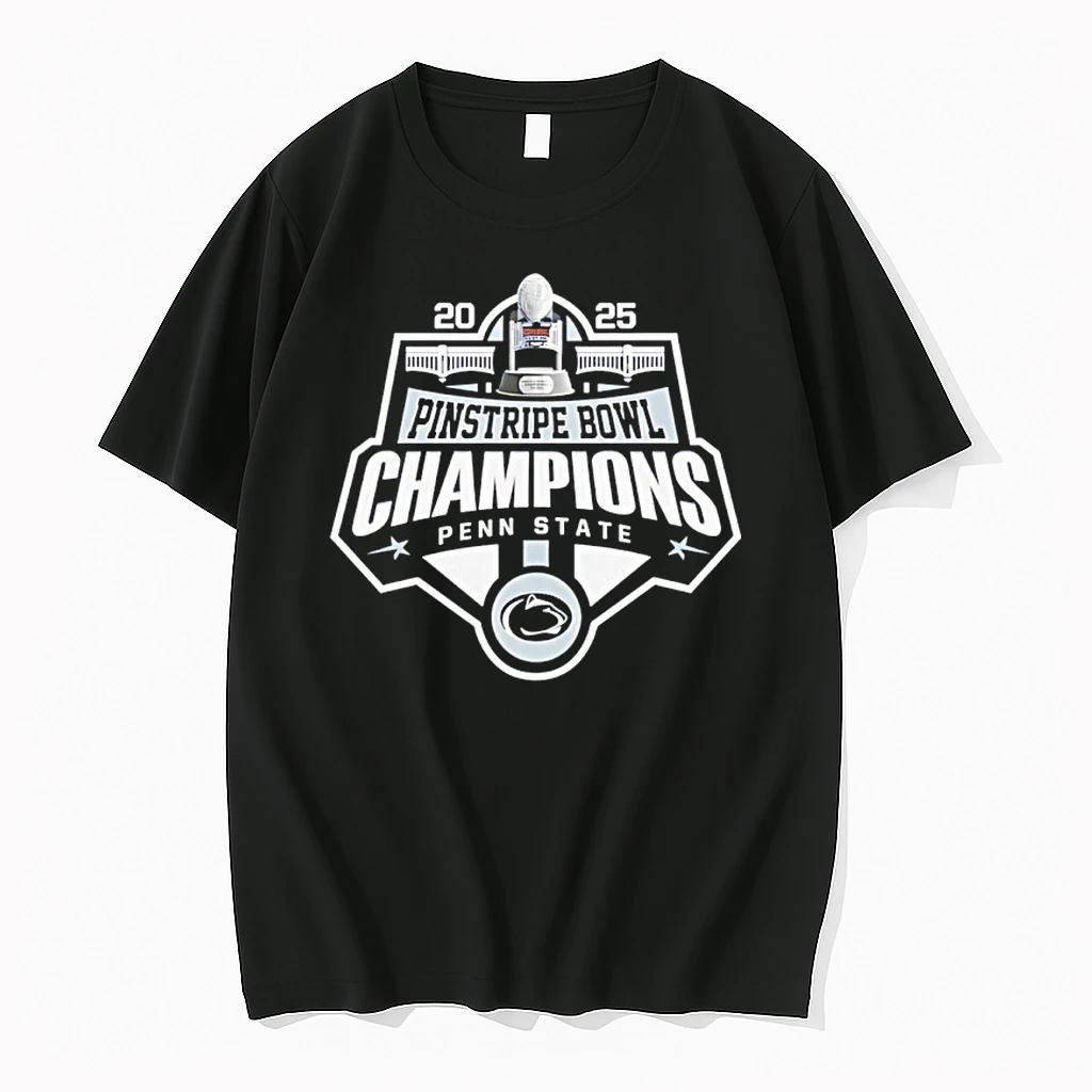 Penn State Nittany Lions 2025 Pinstripe Bowl Champions Logo Shirts