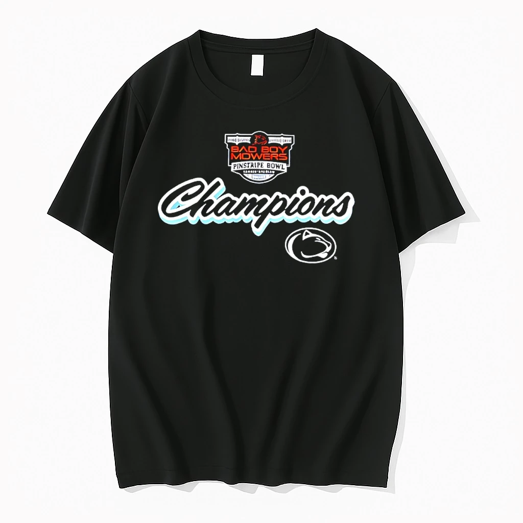 Penn State Nittany Lions Football Pinstripe Bowl Champions 2025 Shirts