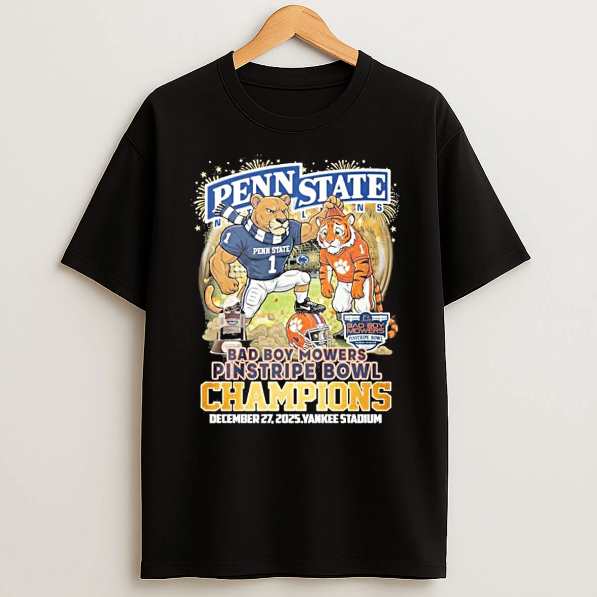 Penn State Mascot Pinstripe Bowl Champions Shirts