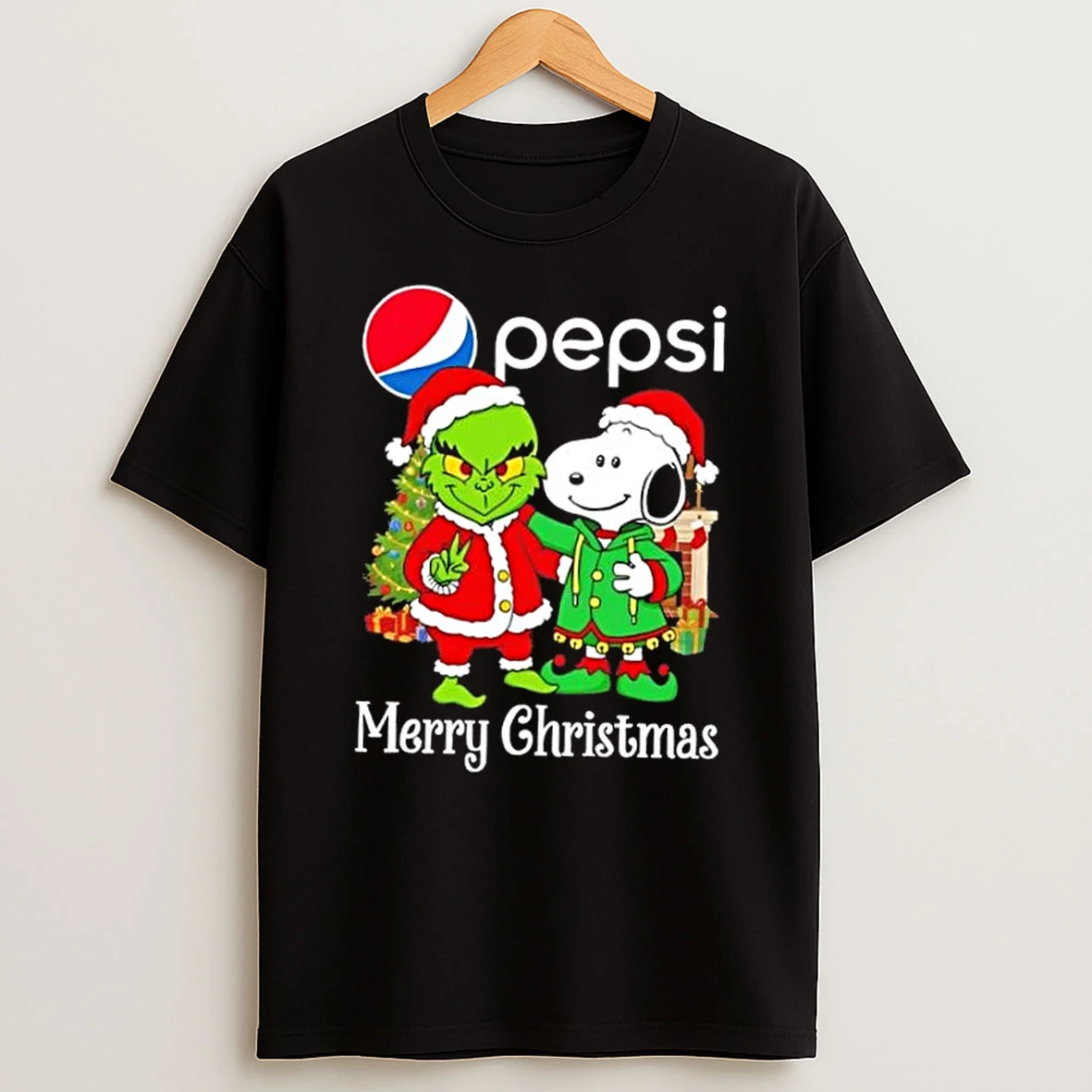 Pepsi X Grinch And Snoopy Merry Christmas Shirts