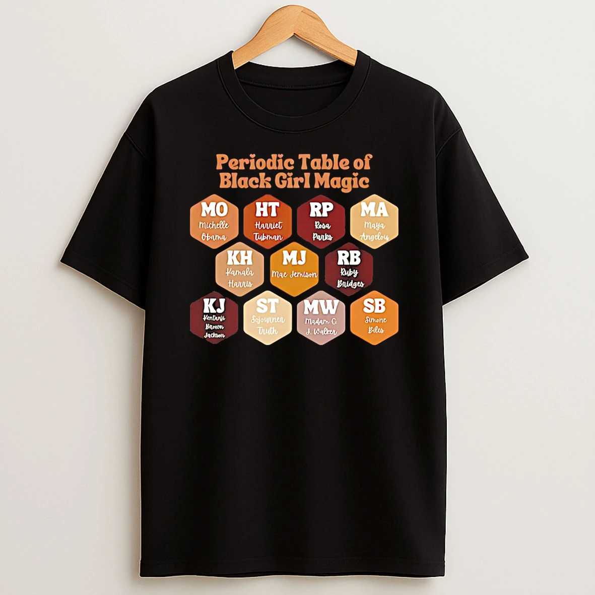 Periodic Table Of Black Girl Magic Shirts