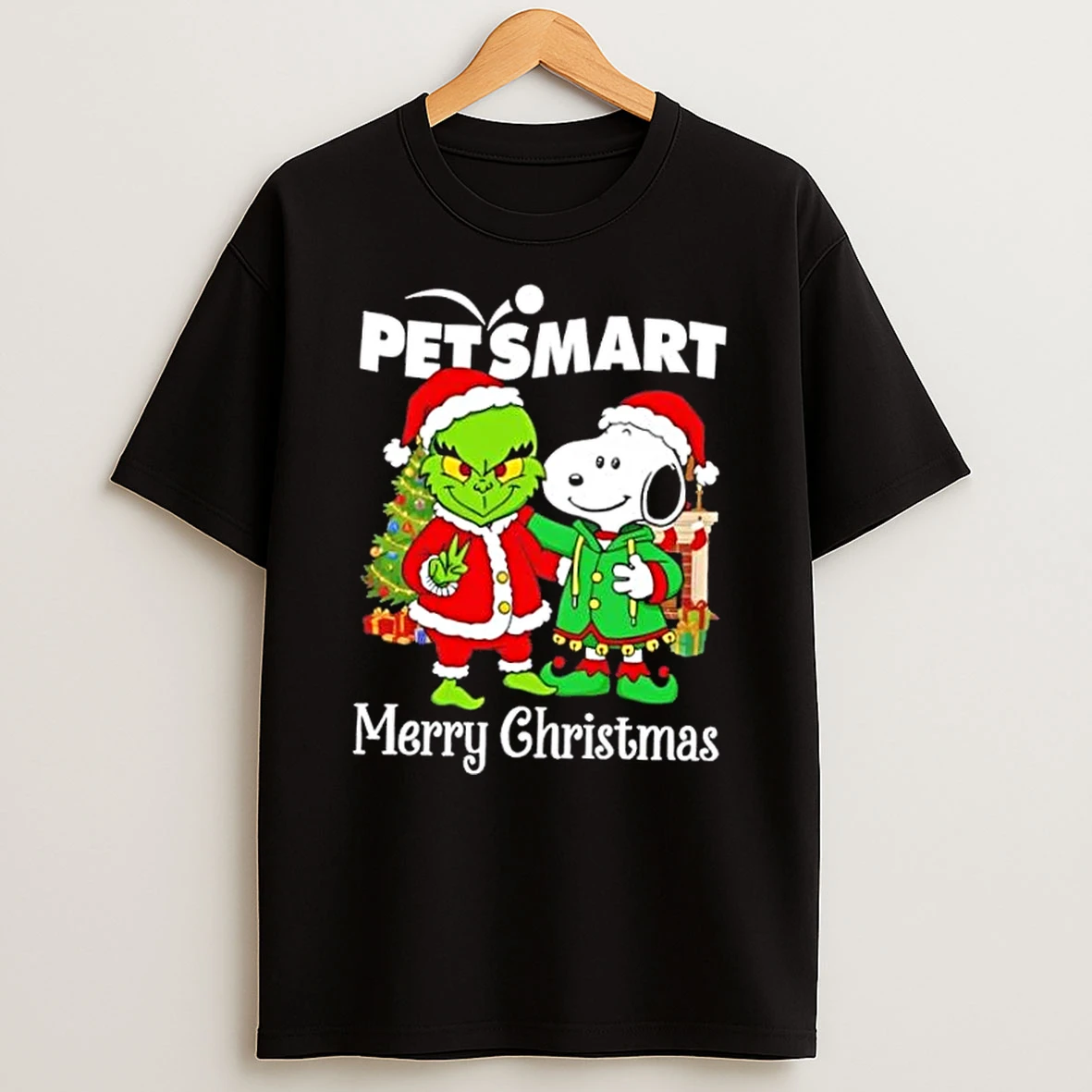 Petsmart X Grinch And Snoopy Merry Christmas Shirts