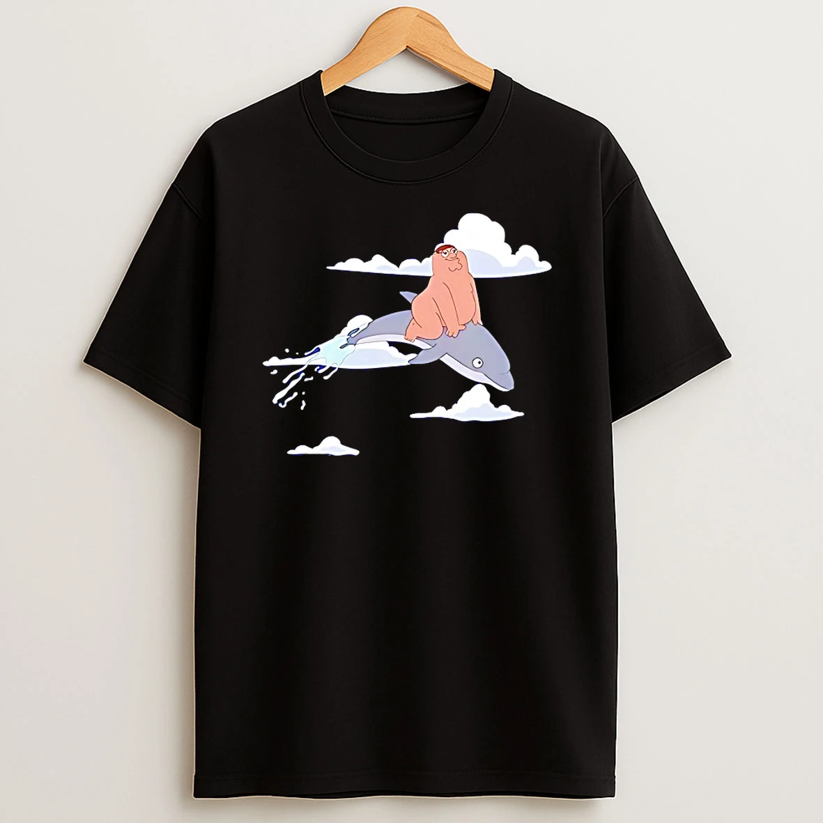 Peter Griffin Riding Dolphin Family Guy Shirts