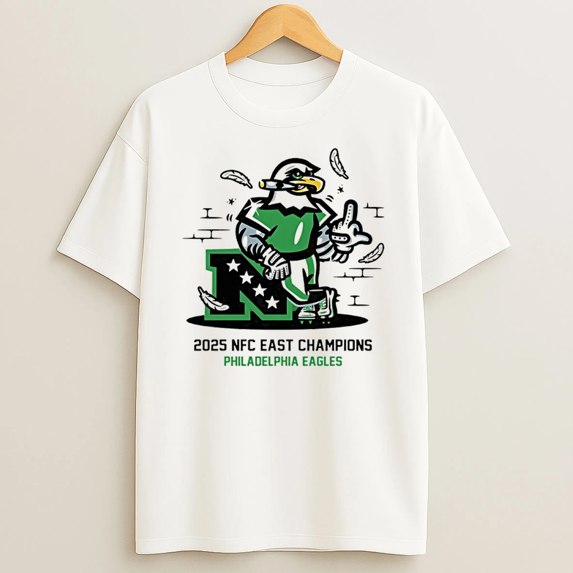 Philadelphia Eagles 2025 Nfc East Champions Birds Cigar Shirts