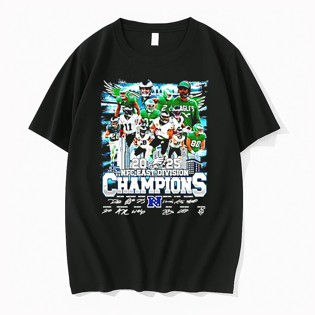 Philadelphia Eagles 2025 Nfc East Division Champions City Skyline Shirts