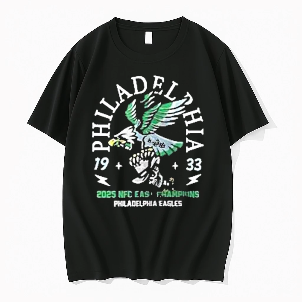 Philadelphia Eagles 2025 Nfc East Champions 1933 Mascot Middle Finger Shirts