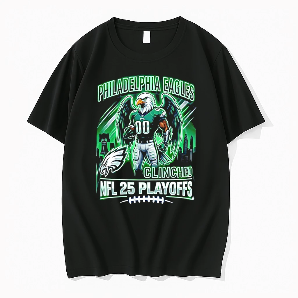 Philadelphia Eagles Nfl 2025 Playoff Football Mascot Shirts