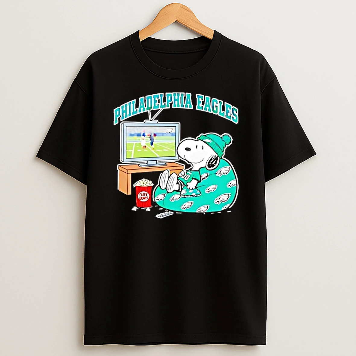 Philadelphia Eagles Snoopy Cozy Game Day Peanuts Shirts
