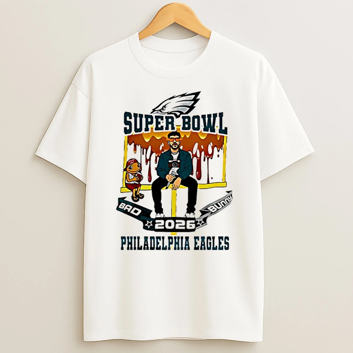 Philadelphia Eagles X Bad Bunny Super Bowl 2026 Shirts