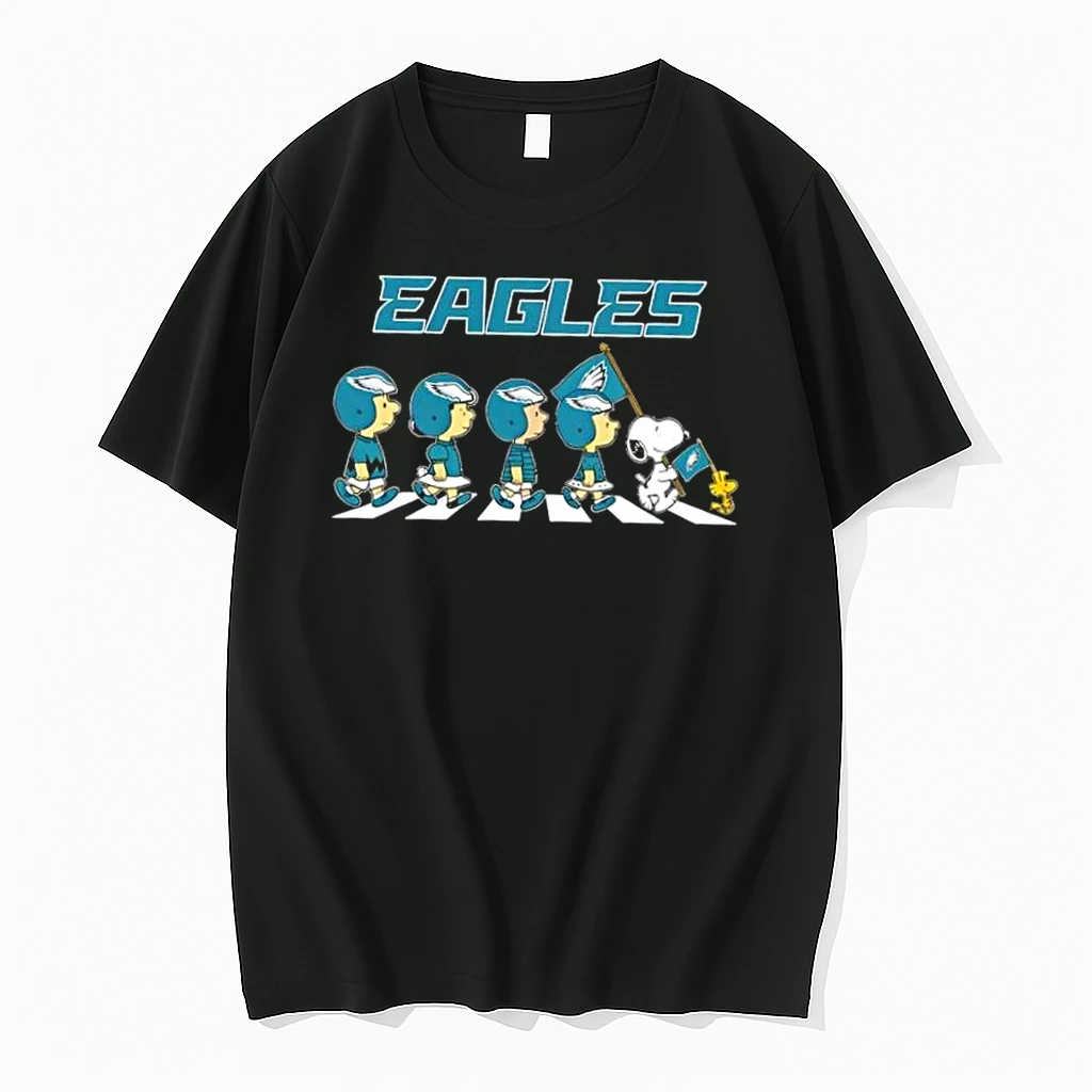 Philadelphia Eagles X Peanuts Snoopy And Friends Abbey Road Shirts