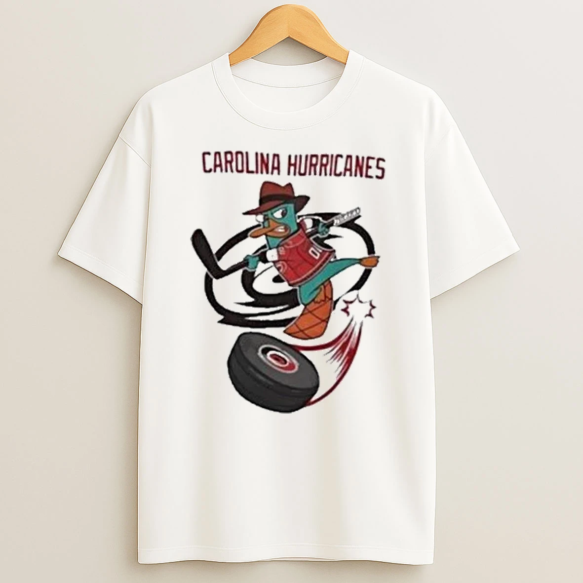 Phineas And Ferb Perry Carolina Hurricanes Hockey Shirts