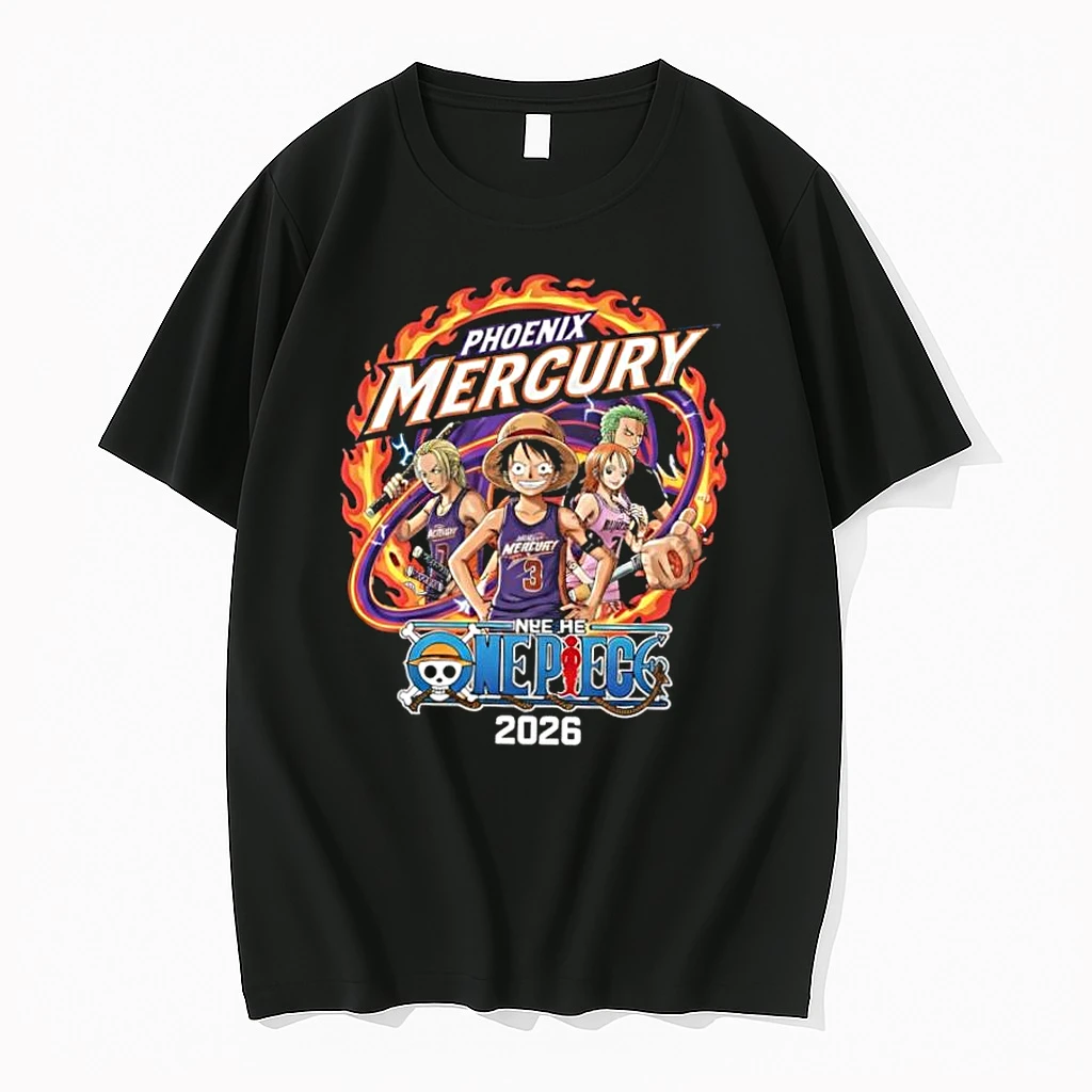 Phoenix Mercury X One Piece 2026 Cartoon Shirts