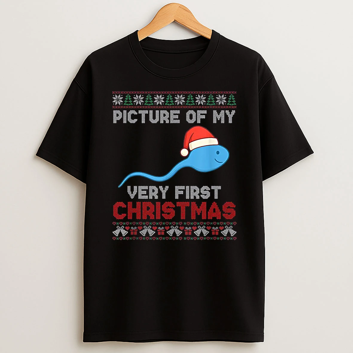 Picture Of My Very First Christmas Joke Shirts