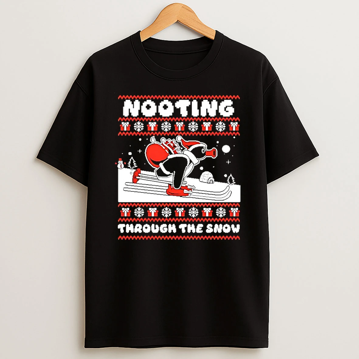 Pingu Nooting Through The Snow Christmas 2025 Shirts