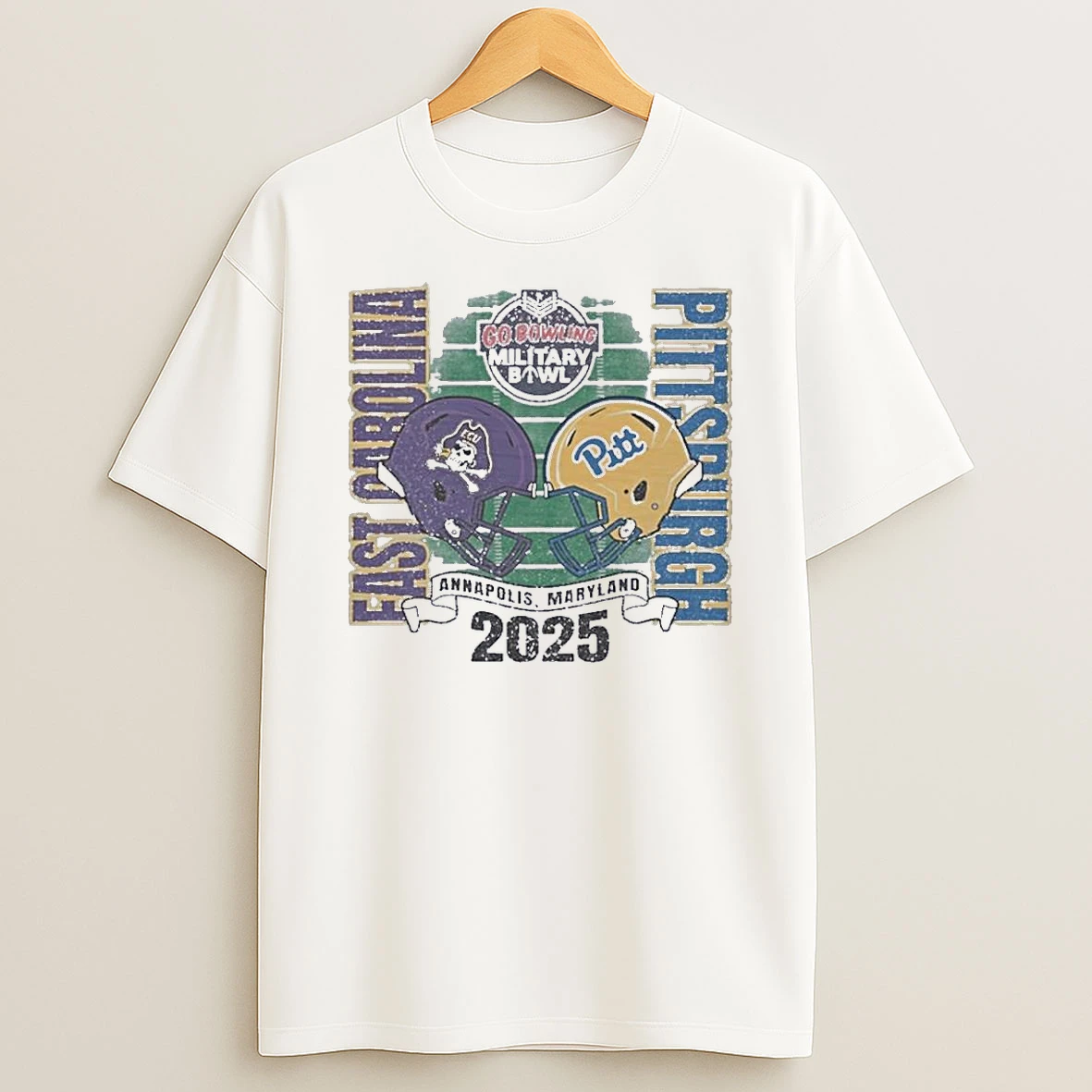 Pitt Panthers Vs Ecu Pirates 2025 Military Bowl Annapolis Md Shirts