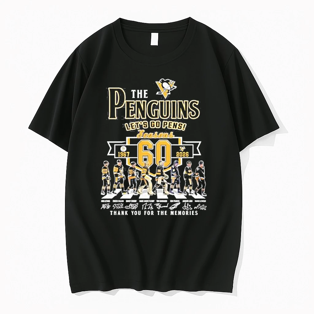 Pittsburgh Penguins Abbey Road 60 Seasons Lets Go Pens Shirts