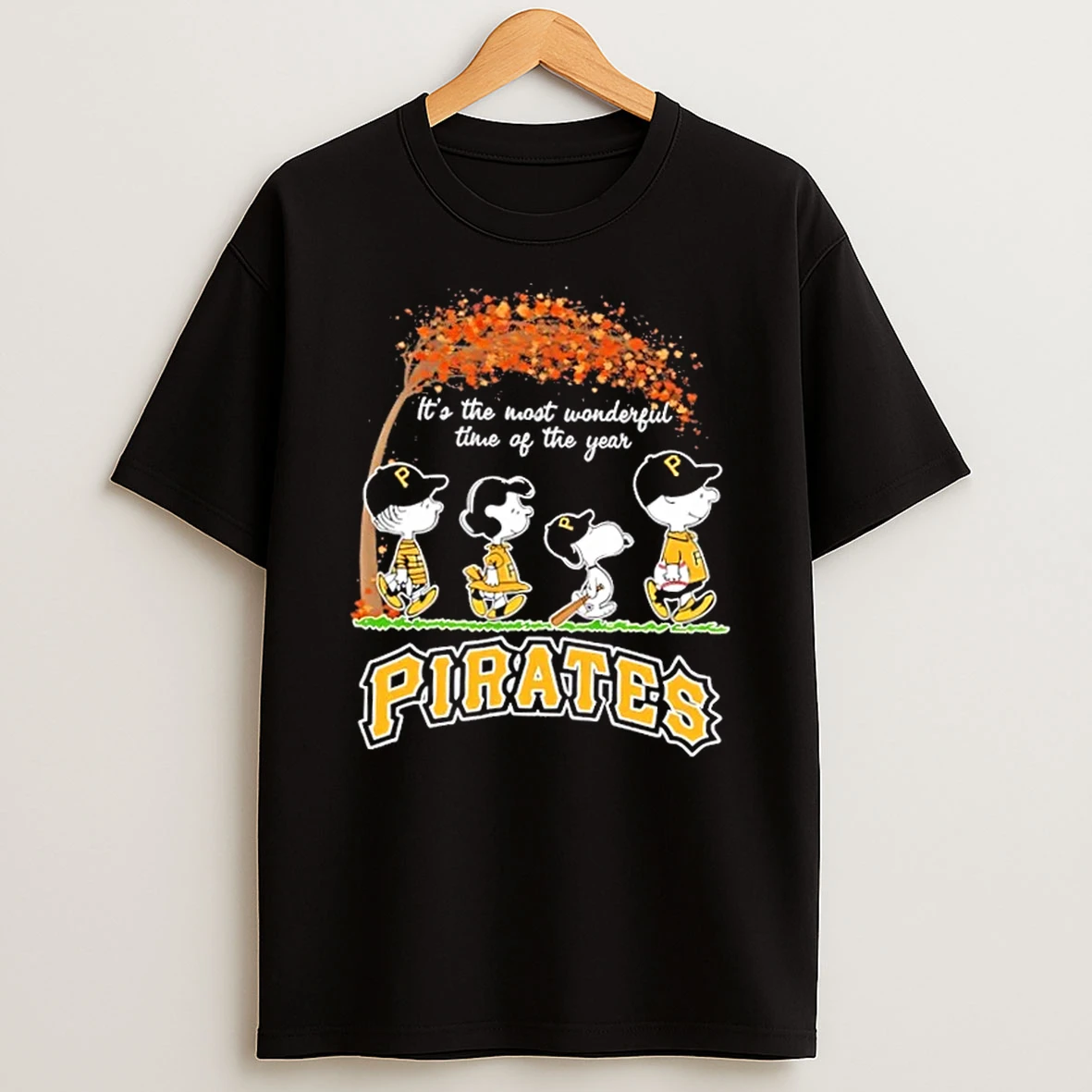 Pittsburgh Pirates X Peanuts Snoopy And Friends Autumn Its The Most Wonderful Time Of The Year Shirts