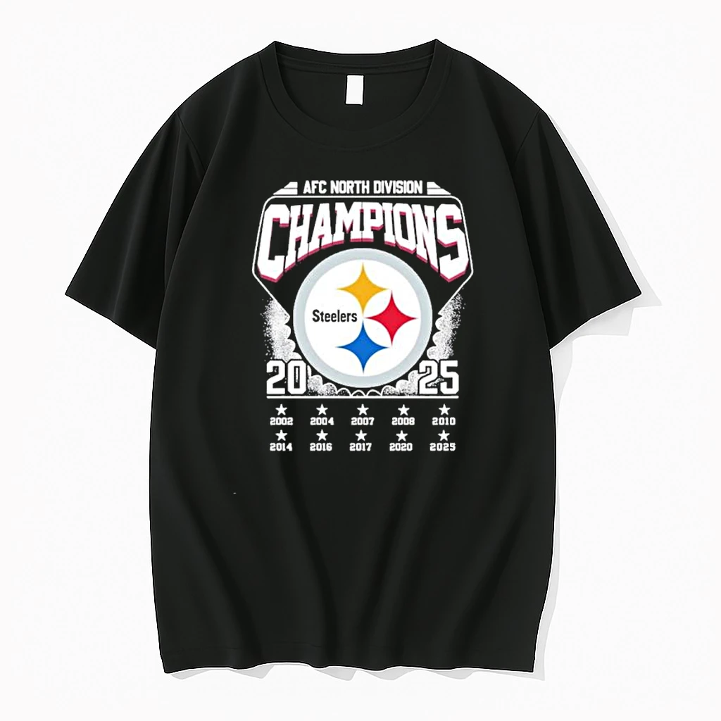 Pittsburgh Steelers 2025 Afc North Champions Vintage Shirts