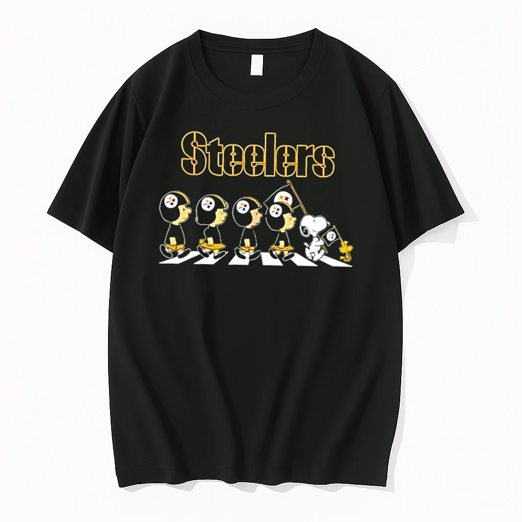 Pittsburgh Steelers X Peanuts Snoopy And Friends Abbey Road Shirts