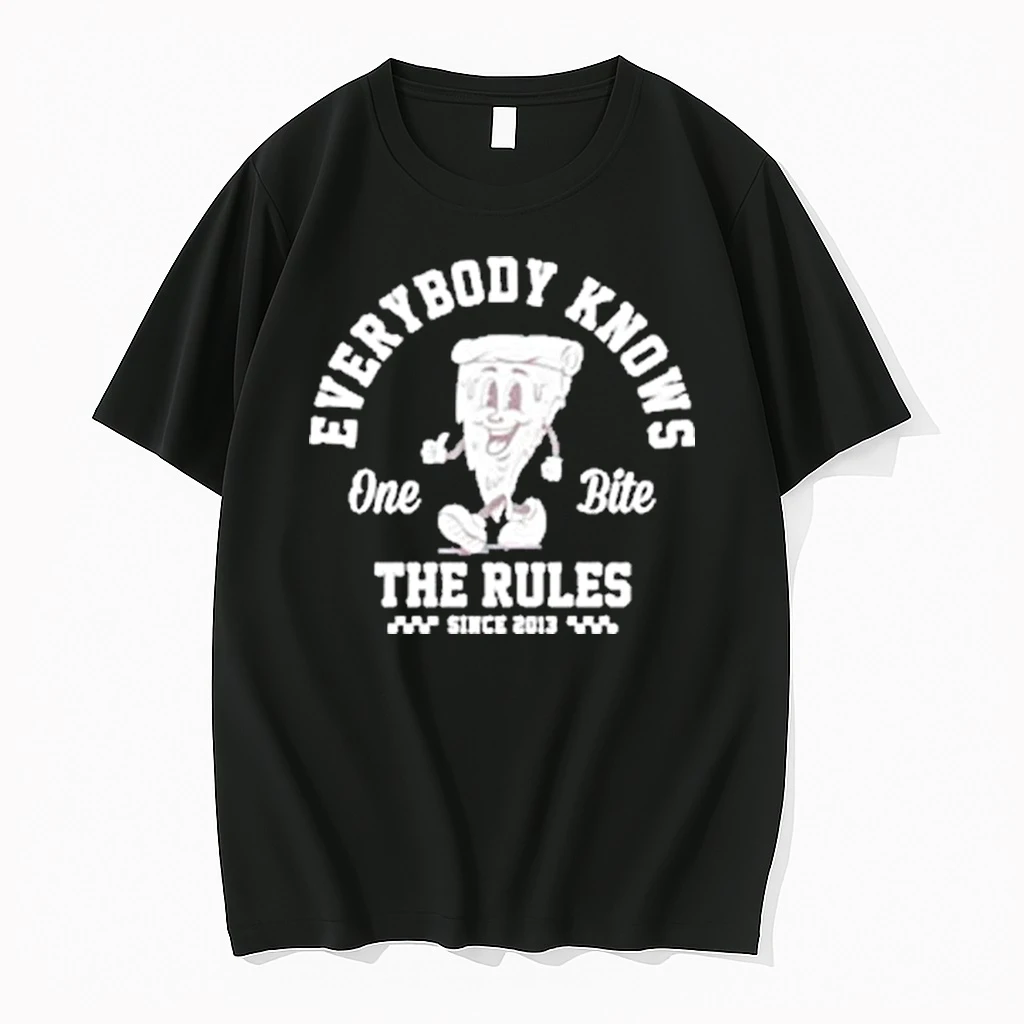Pizza Everybody Knows One Bite The Rules Since 2013 Shirts