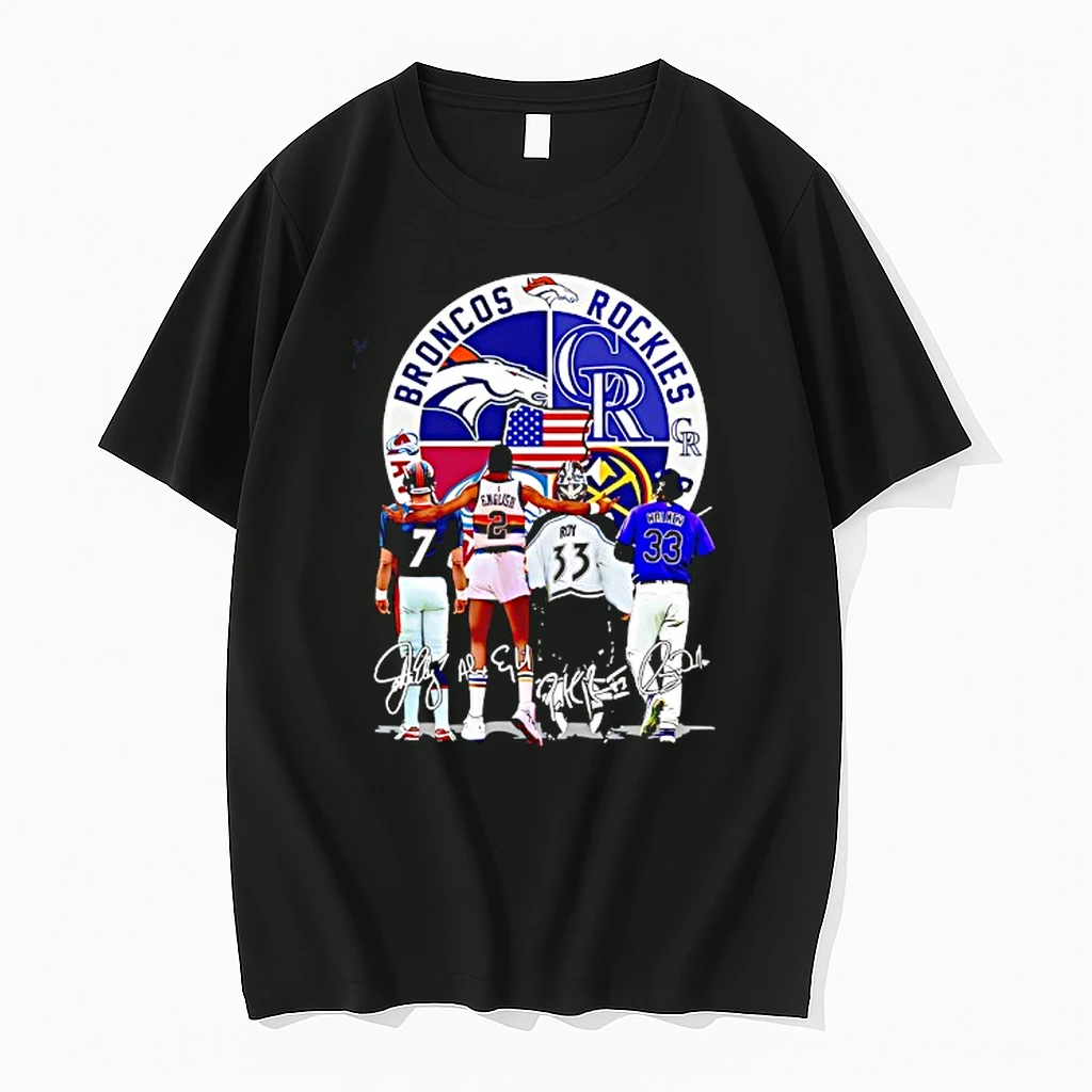 Players Of Teams Denver Broncos Denver Nuggets Colorado Avalanche Colorado Rockies Shirts