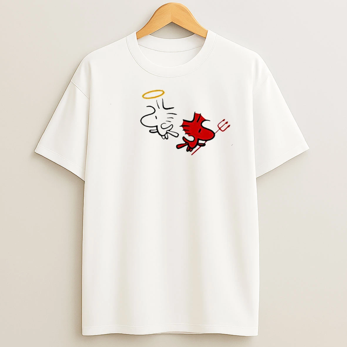 Pocket Woodstock Angels And Demons Shirts