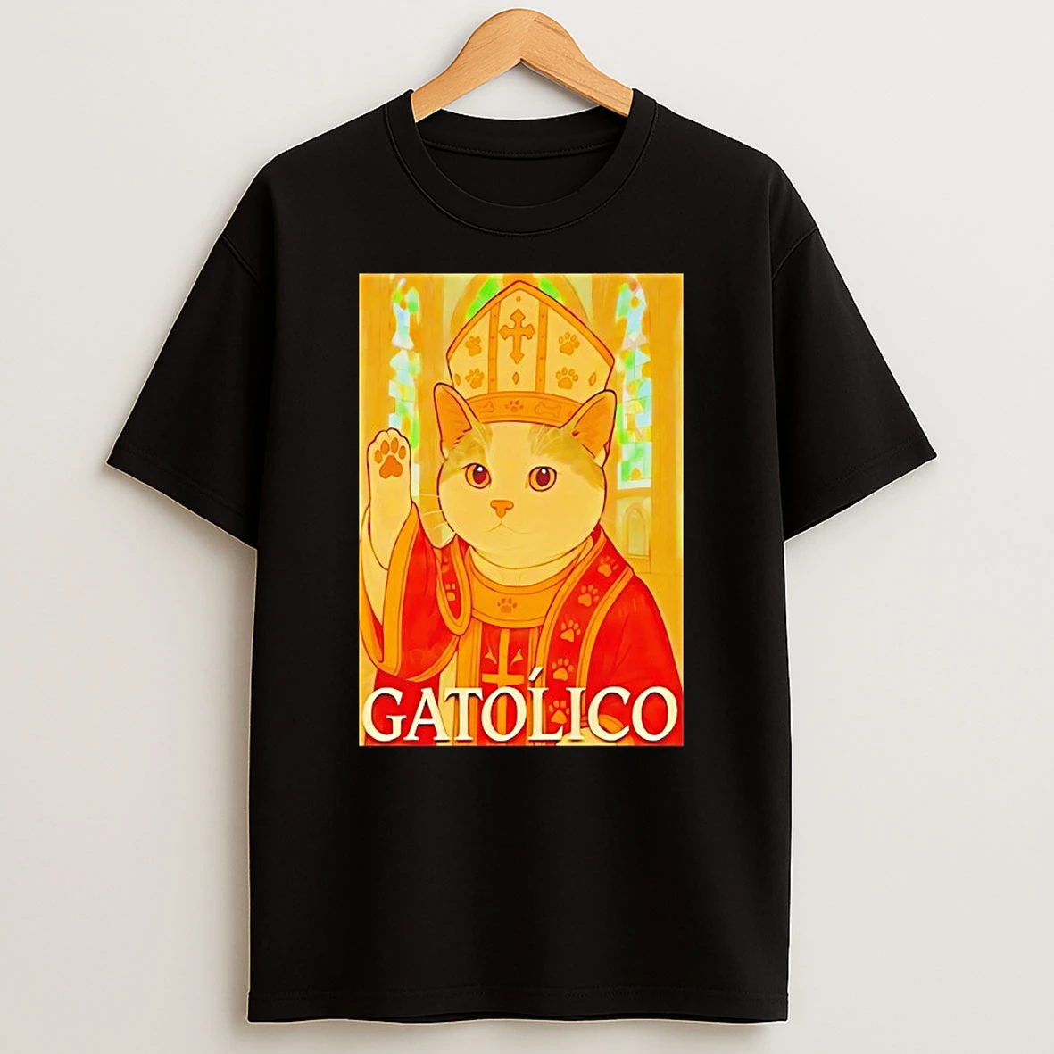 Pope Cat Gatolico Shirts