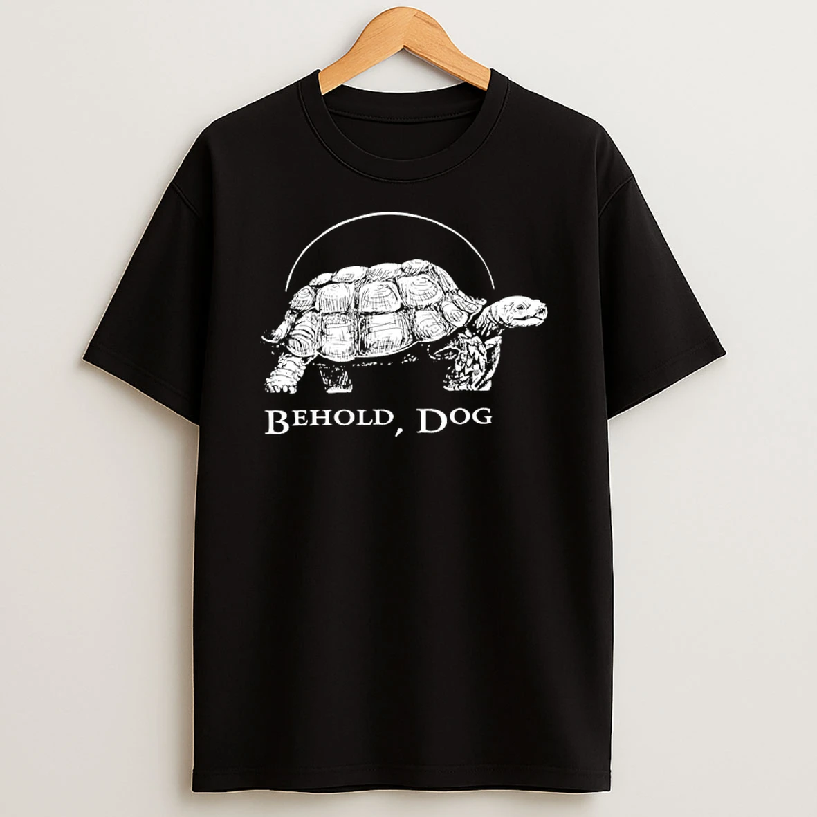 Pope Turtle Behold Dog Retro Shirts